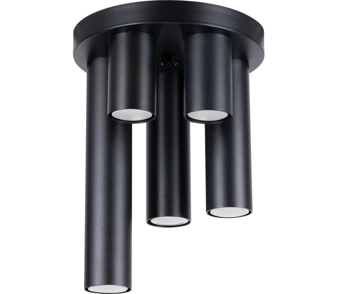 Sollux SL.1467 - Oświetlenie punktowe LAGOS 5xGU10/10W/230V czarny