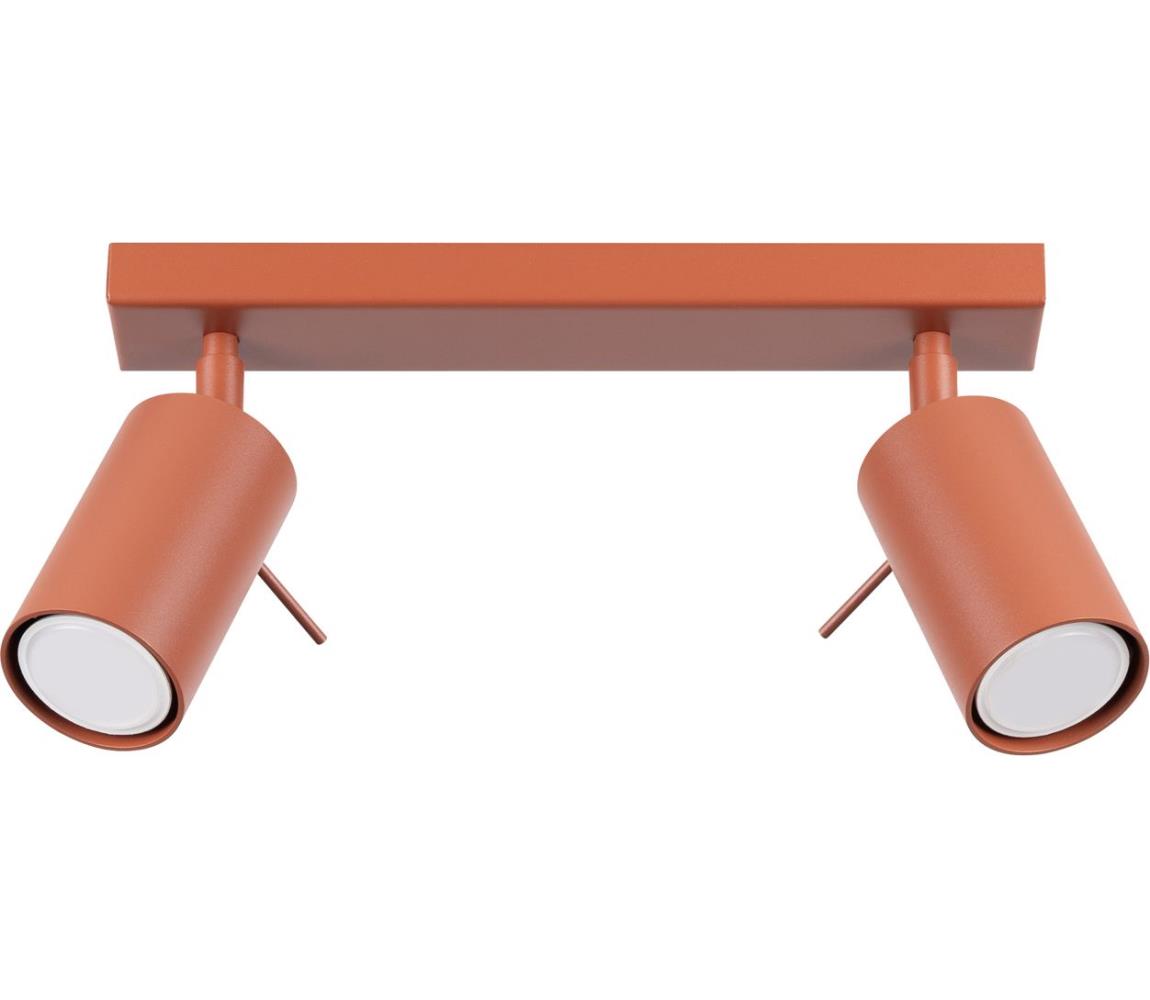 Sollux SL.1507 - Oświetlenie punktowe RING 2xGU10/10W/230V czerwony