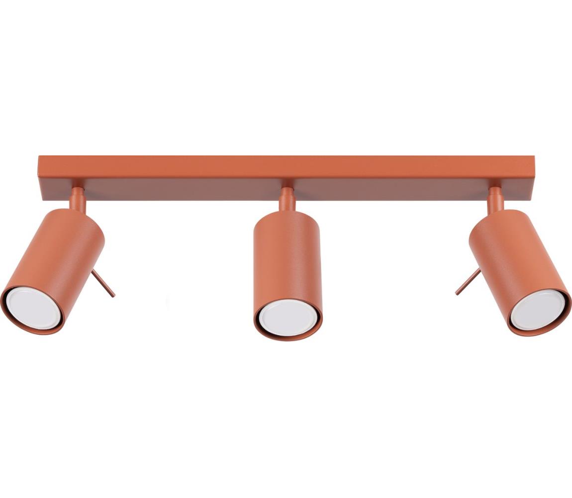 Sollux SL.1508 - Oświetlenie punktowe RING 3xGU10/10W/230V czerwony