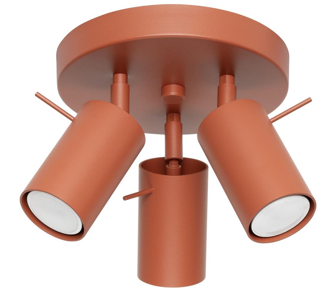 Sollux SL.1509 - Oświetlenie punktowe RING 3xGU10/10W/230V czerwony