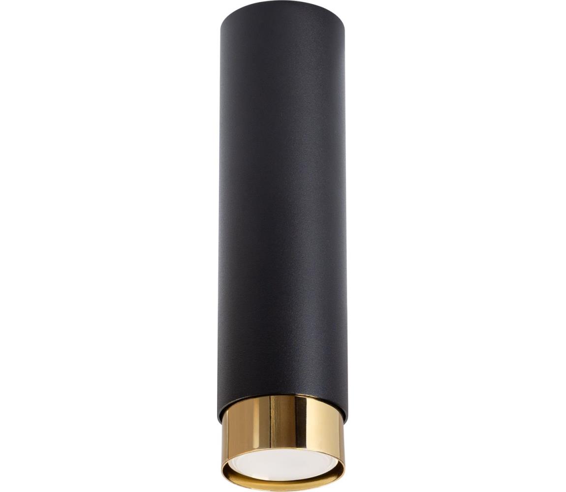 Sollux SL.1411 - Oświetlenie punktowe NERO 1xGU10/10W/230V 22,5 cm czarny/złoty