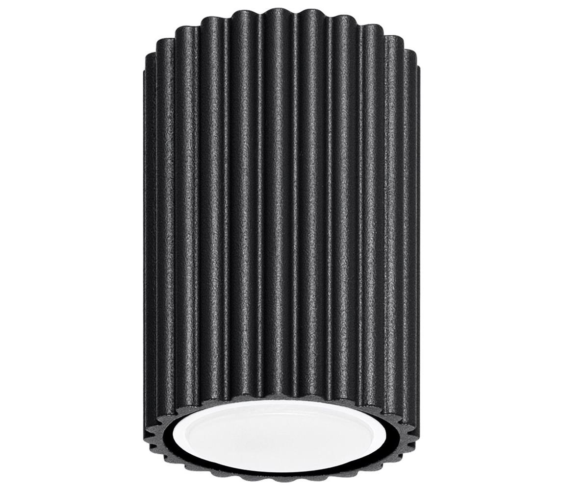 Sollux SL.1568 - Oświetlenie punktowe KARBON 1xGU10/10W/230V 10 cm czarny