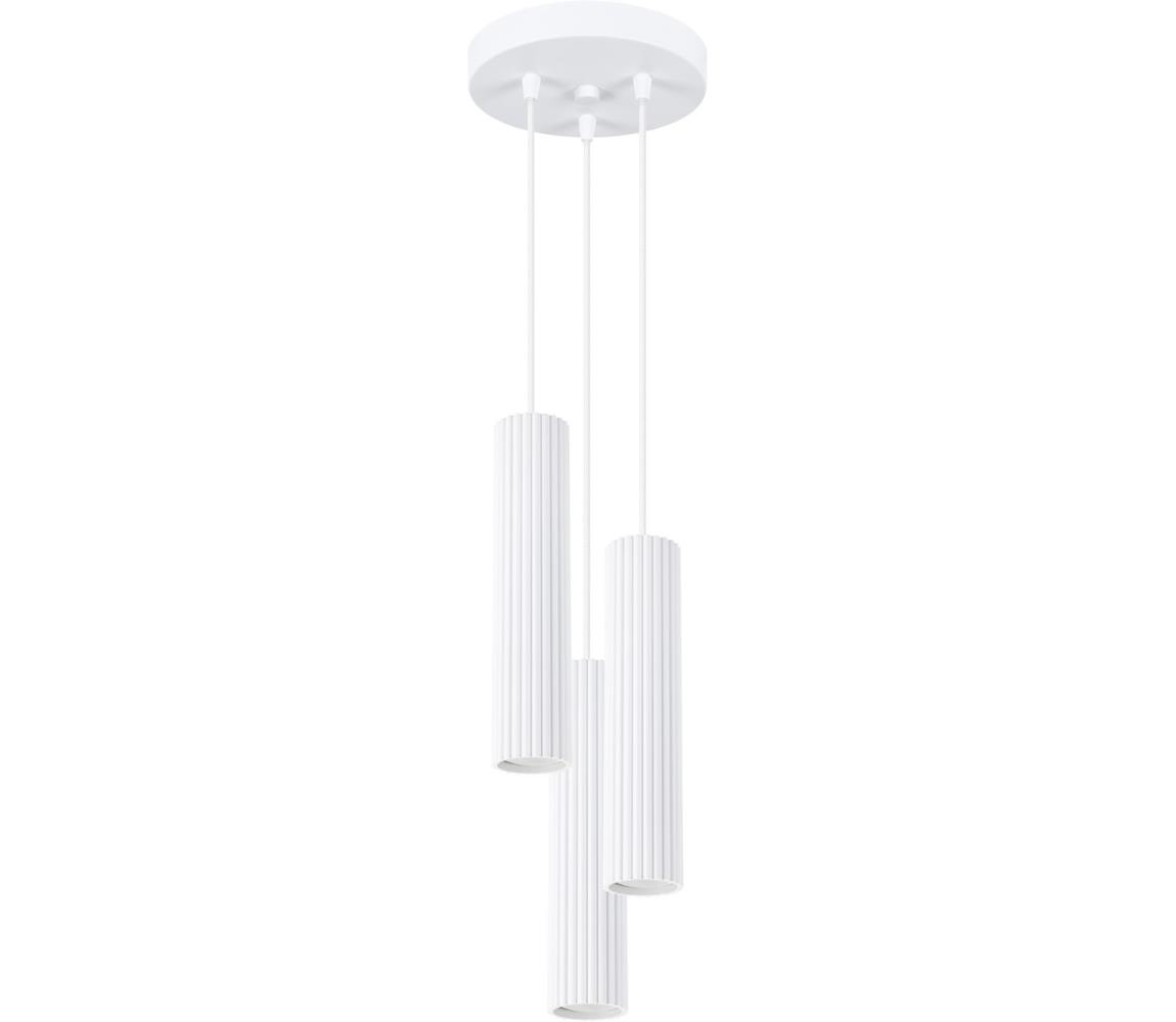 Sollux SL.1538 - Żyrandol na lince KARBON 3xGU10/10W/230V biały