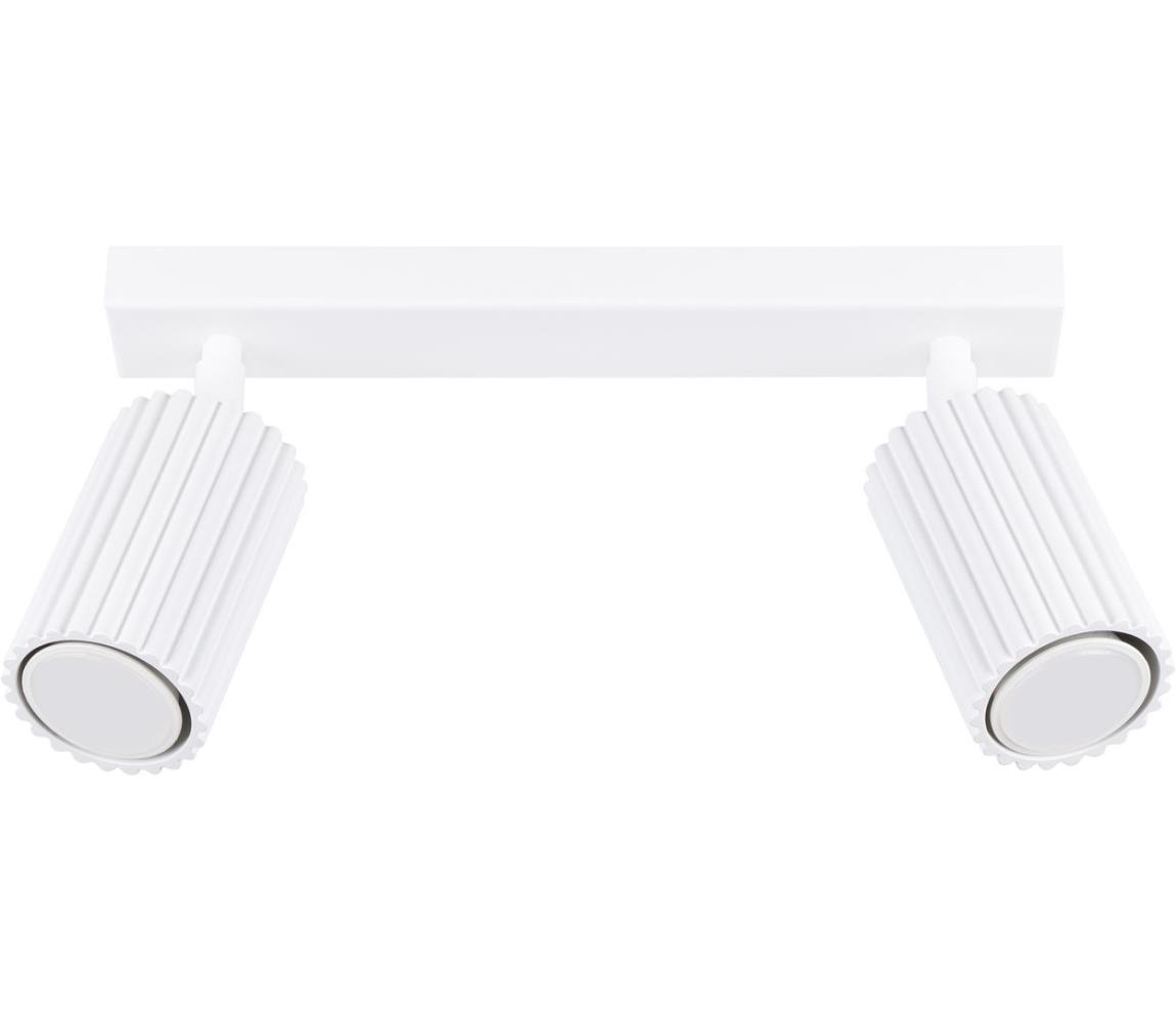 Sollux SL.1542 - Oświetlenie punktowe KARBON 2xGU10/10W/230V biały