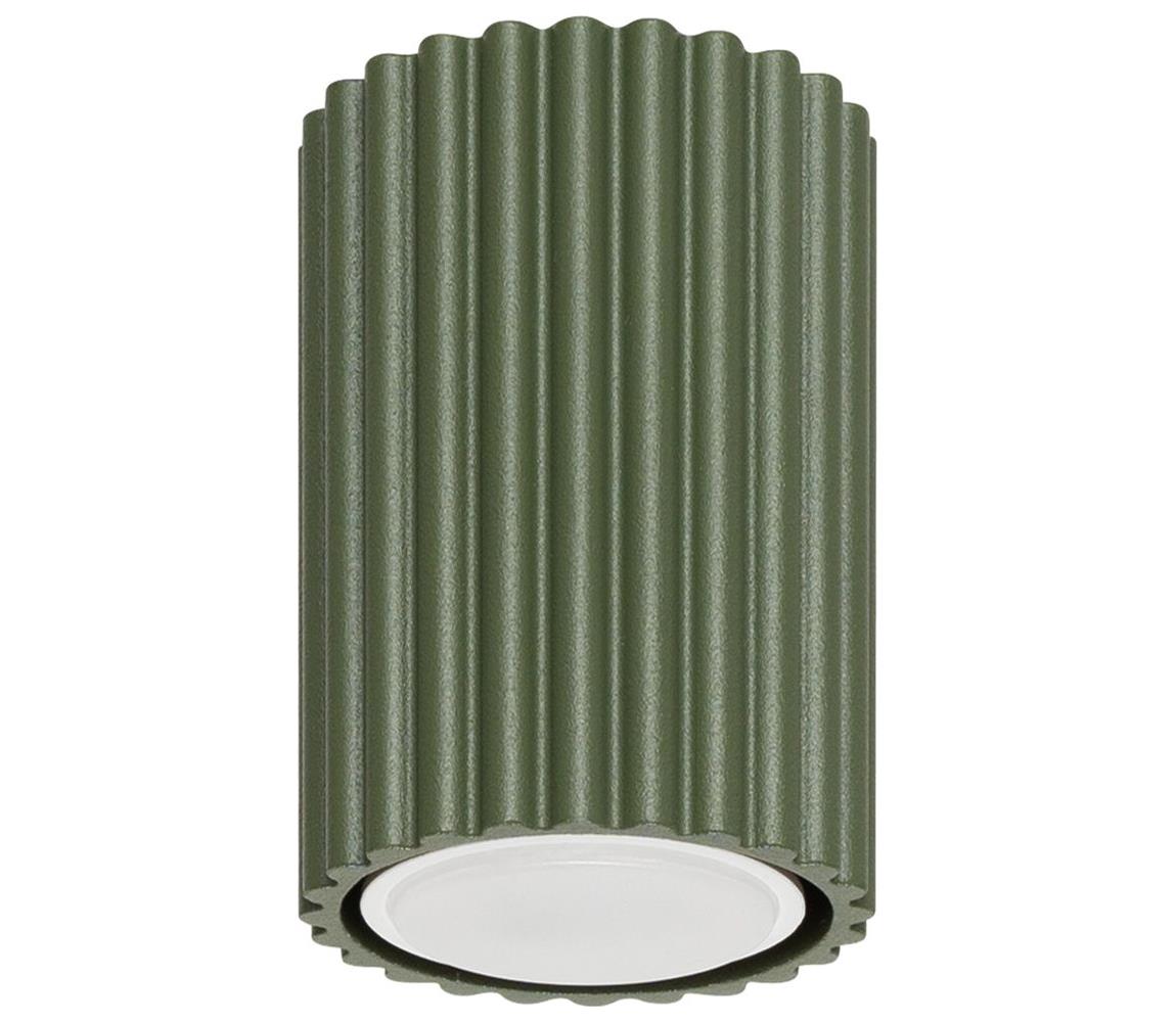 Sollux SL.1606 - Oświetlenie punktowe KARBON 1xGU10/10W/230V 10 cm zielony