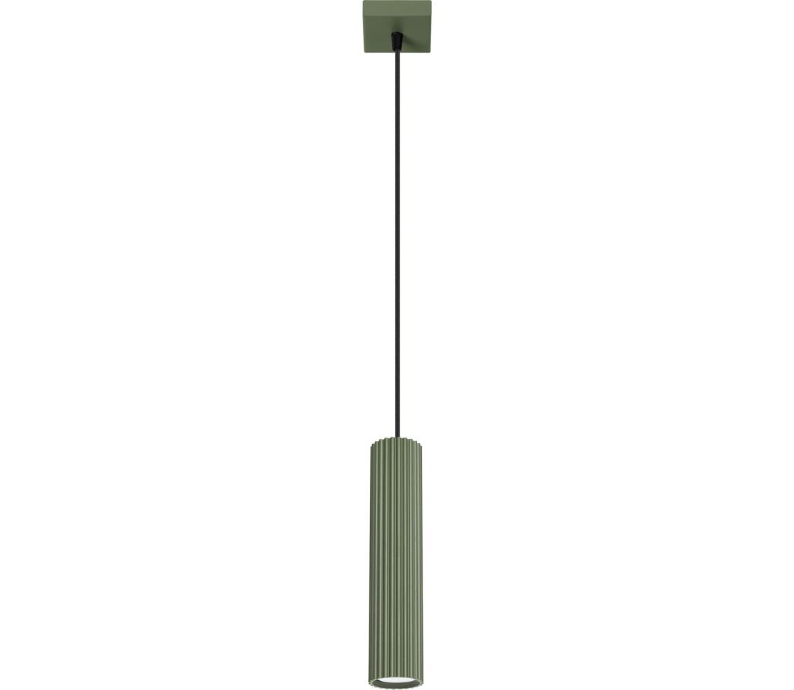 Sollux SL.1611 - Żyrandol na lince KARBON 1xGU10/10W/230V zielony