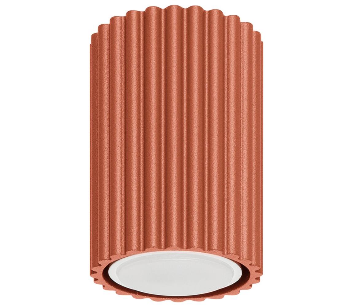 Sollux SL.1625 - Oświetlenie punktowe KARBON 1xGU10/10W/230V 10 cm czerwony