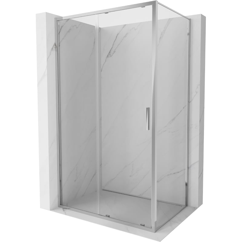 Mexen Exo kabina prysznicowa rozsuwana 160 x 100 cm, transparent, chrom - 8151-160-100-01-00