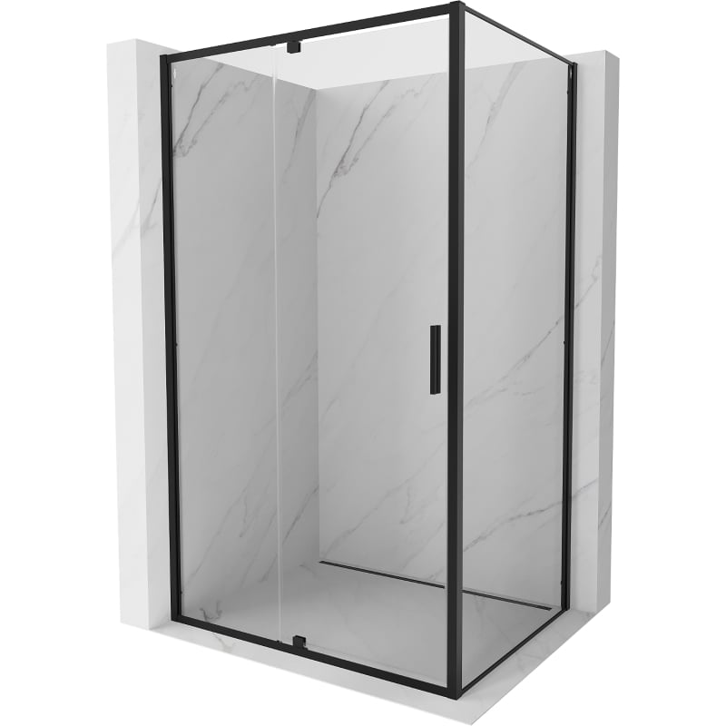 Mexen Exo kabina prysznicowa uchylna 115 x 85 cm, transparent, czarna - 819-115-085-70-00