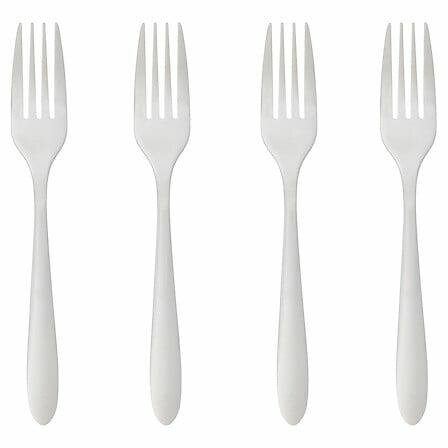 Zestaw 4 widelców Nevis stal nierdzewna