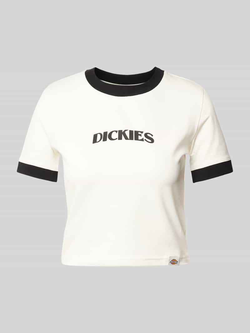 T-shirt krótki z nadrukiem z logo