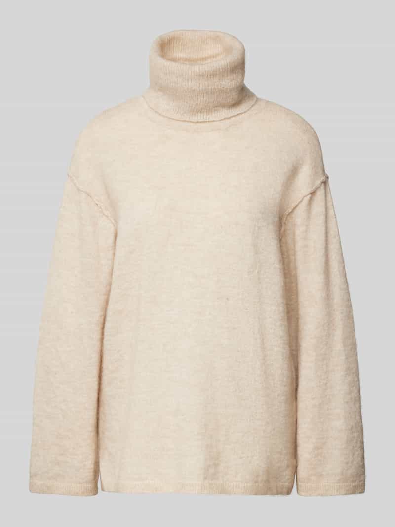 Sweter z dzianiny z golfem model ‘Sistine’