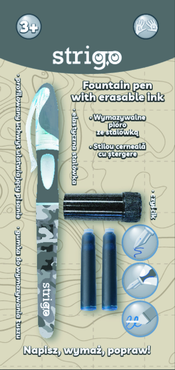 Pióro wymazywalne Strigo ze stalówką Moro