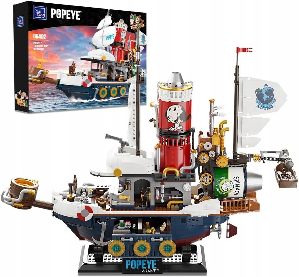 Popeye statek piracki PANTASY zestaw Creator kompatybilne 86402