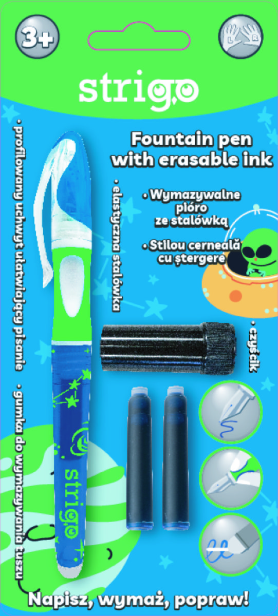 Pióro wymazywalne Strigo ze stalówką Kosmos