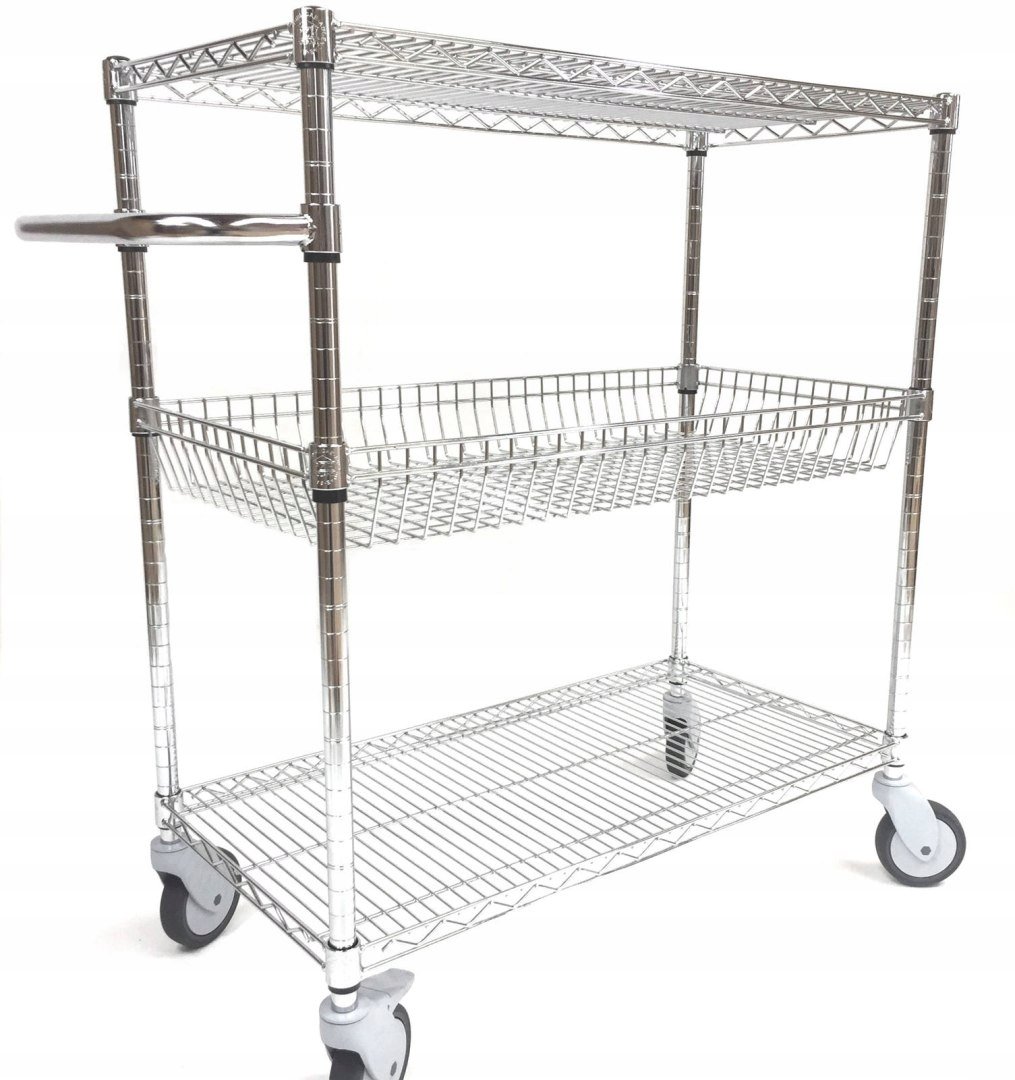 Wózek magazynowy z koszem 46x92x100 GASTROPROFIT