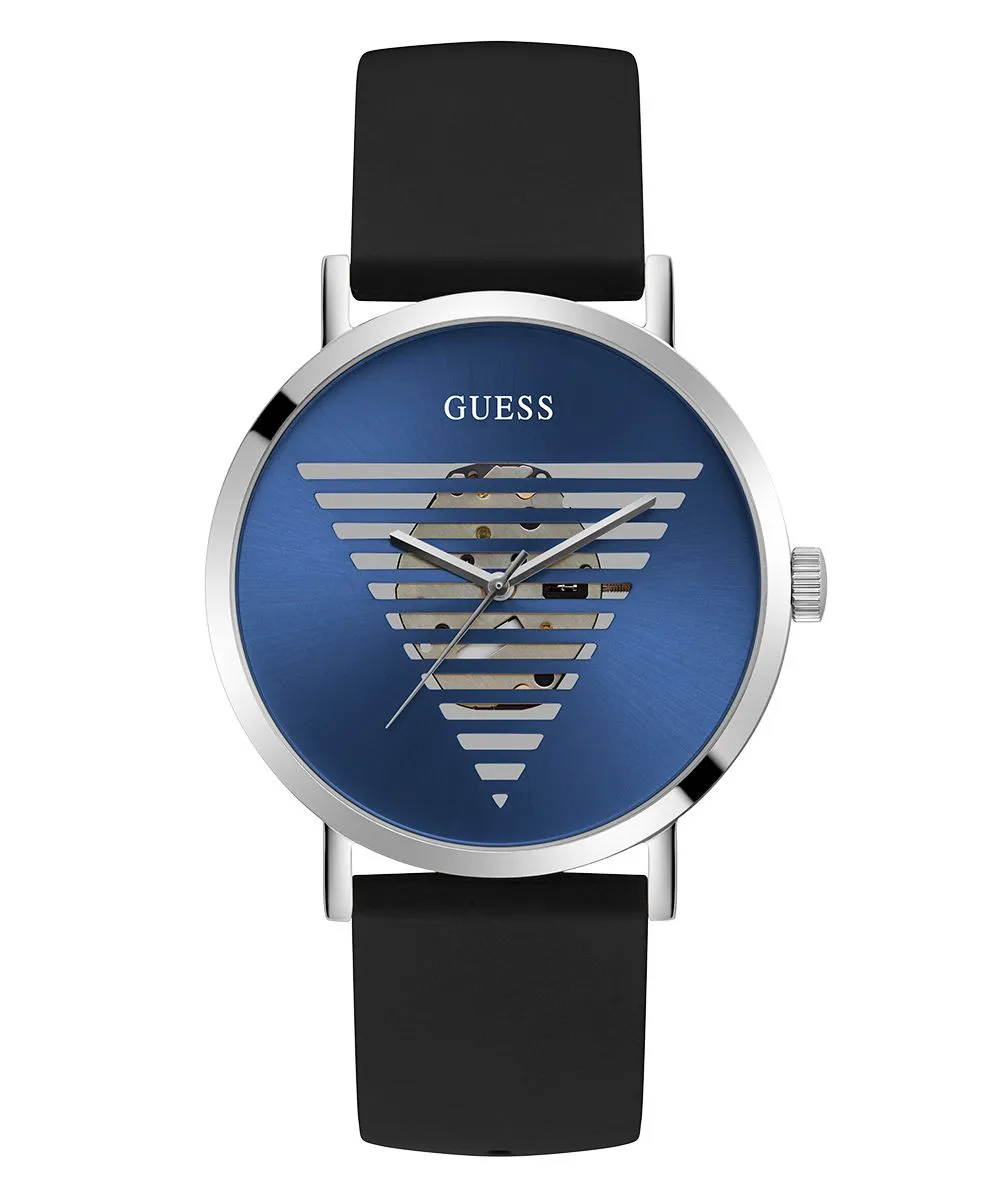 Guess Idol zegarek męski na pasku srebrny GW0503G2
