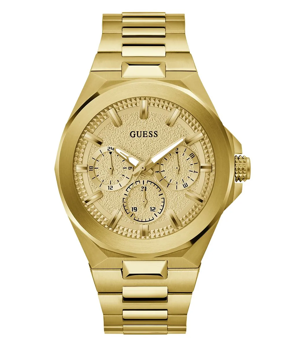 Guess Dashboard zegarek męski złoty na bransolecie GW0798G2
