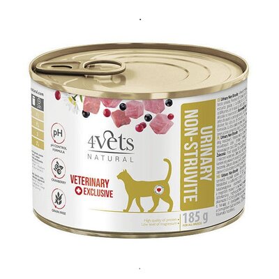 4Vets Natural cat urinary non-struvite 185g