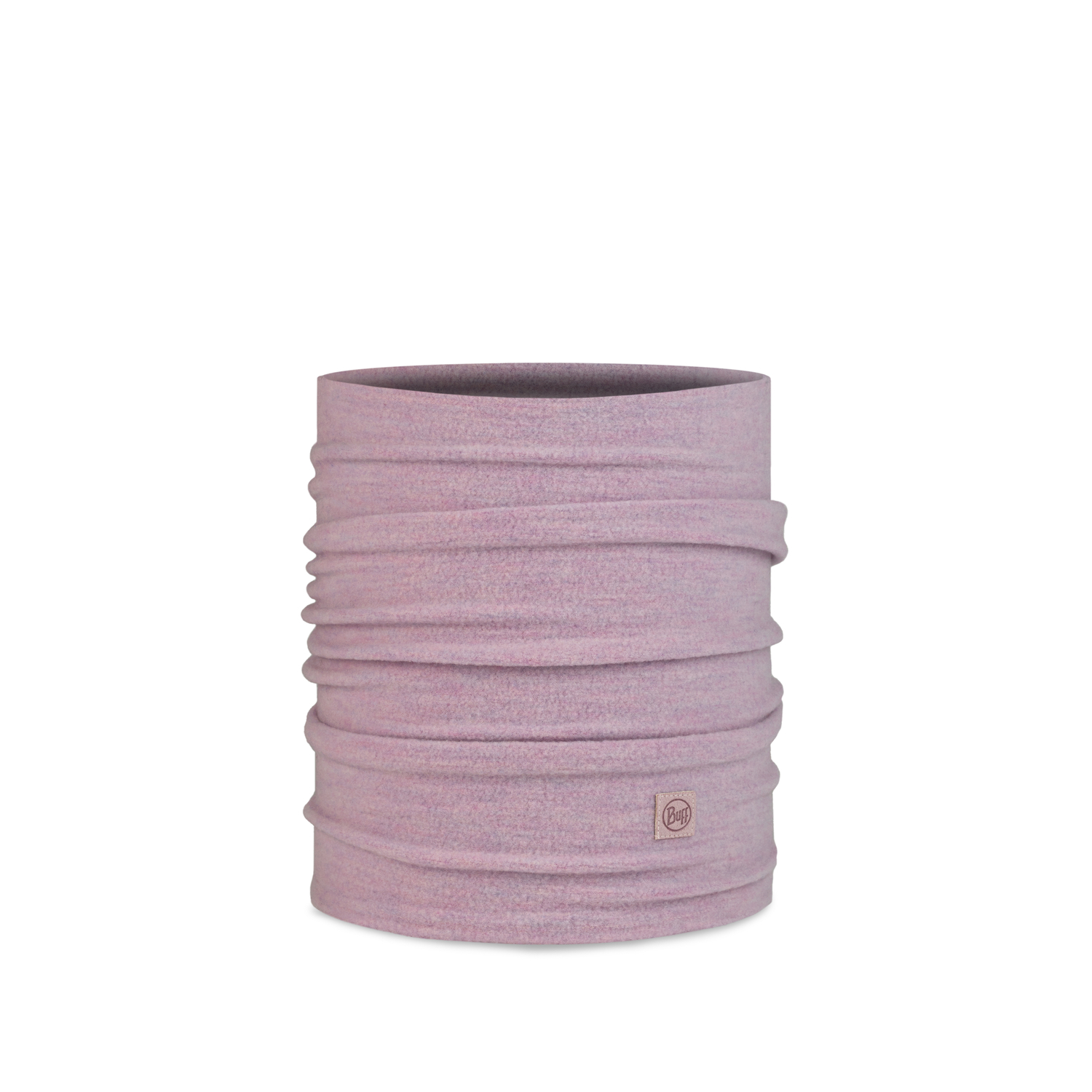 Komin wełniany Buff Merino Fleece Neckwarmer solid lilac sand - ONE SIZE
