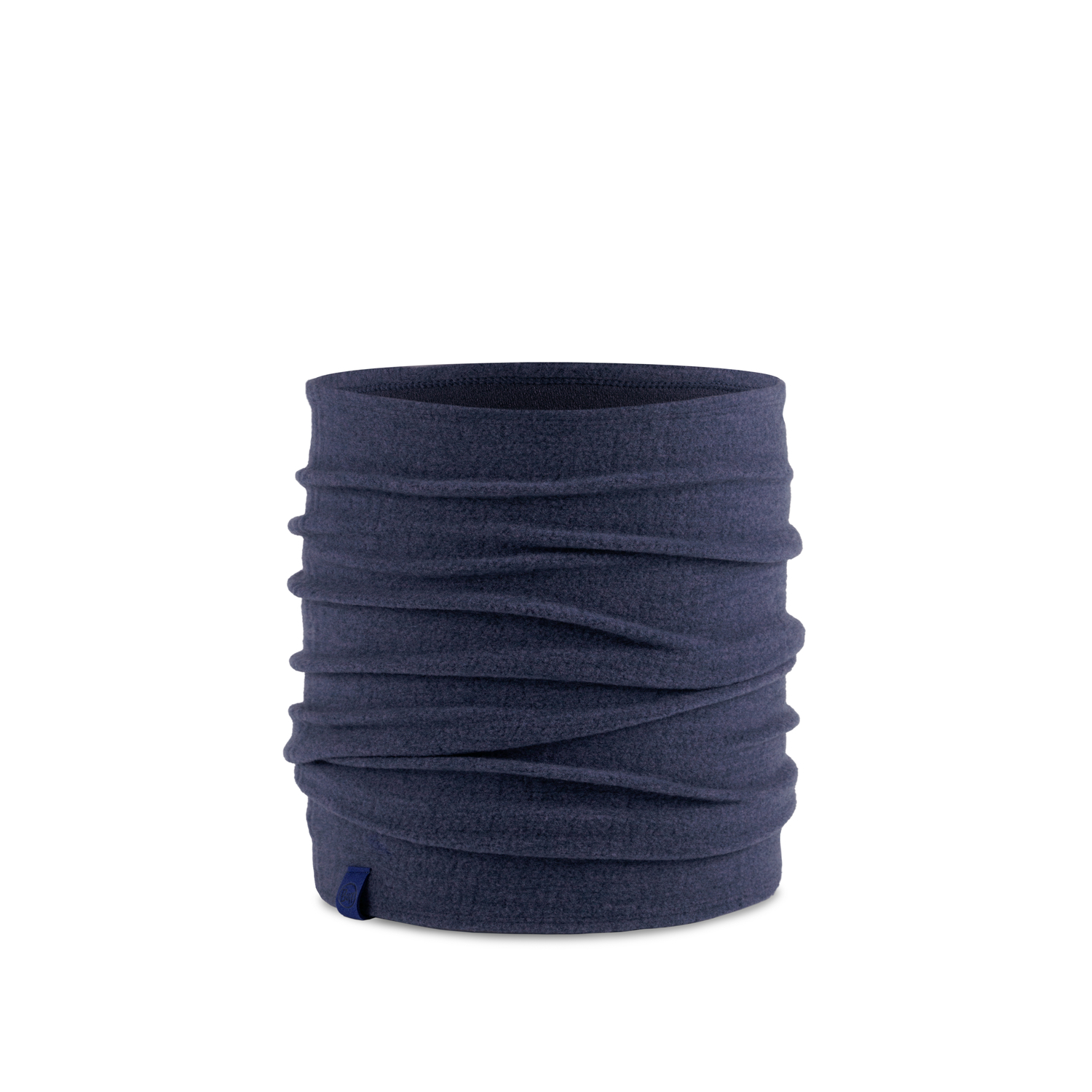 Komin wełniany Buff Merino Fleece Neckwarmer solid navy - ONE SIZE