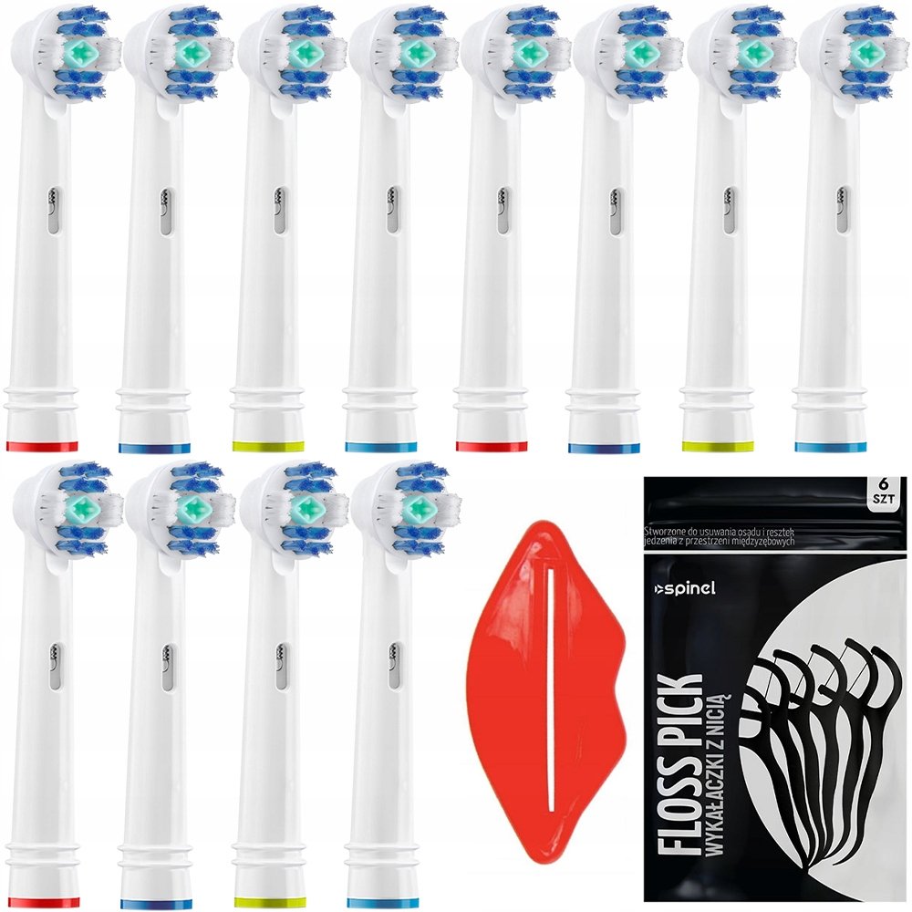 12x KOŃCÓWKI DO SZCZOTECZKI BRAUN ORAL-B 3D WHITE