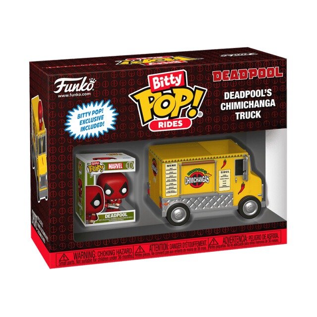 Funko POP, figurka bitty pop rides marvel deadpool chimichanga truck funko pop
