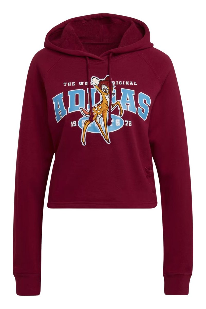 Bluza damska Adidas Disney Bambi bordowa bawełniana-S