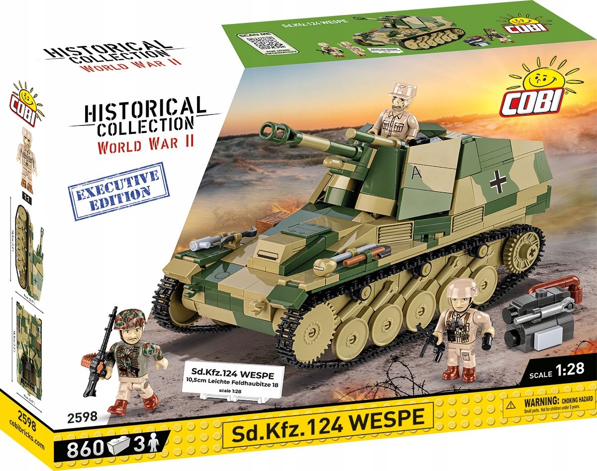 KLOCKI COBI 2598 działo samobieżne SD.KFZ.124 WESPE WESPA Executive