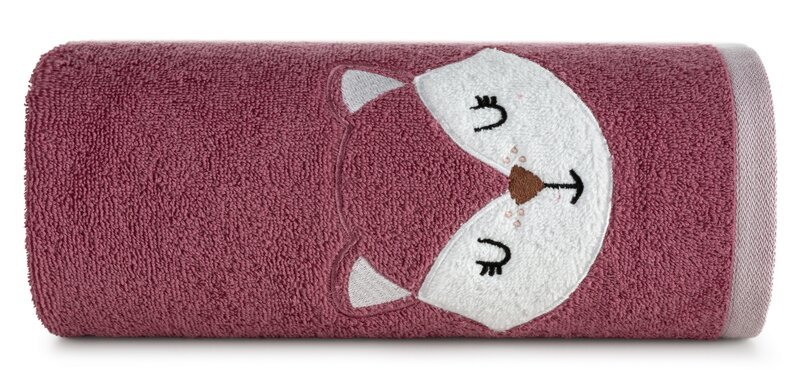 Ręcznik dziecięcy 70x140 Baby 70 różowy lisek 450 g/m2