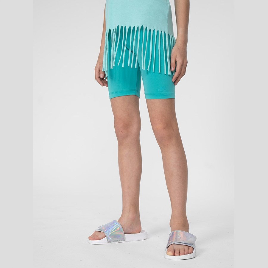 Legginsy 4F 4FJSS23TTIGF051 46S zielony 128 cm
