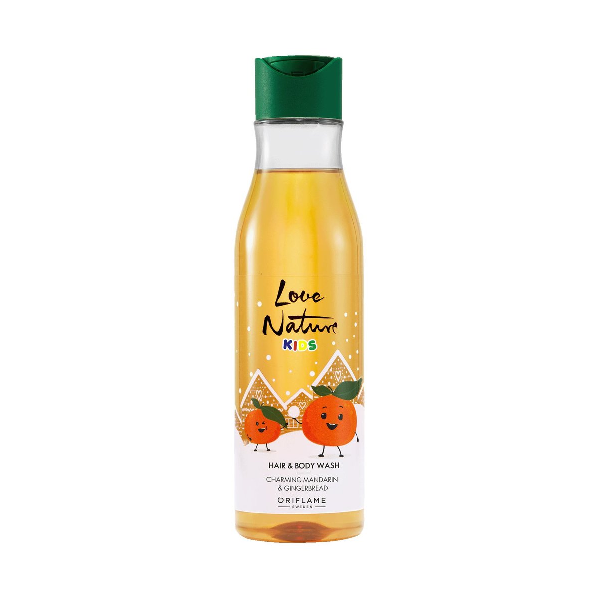 Oriflame Żel do mycia włosów i ciała Love Nature Kids Mandarynka i Pierniczki 250 ml