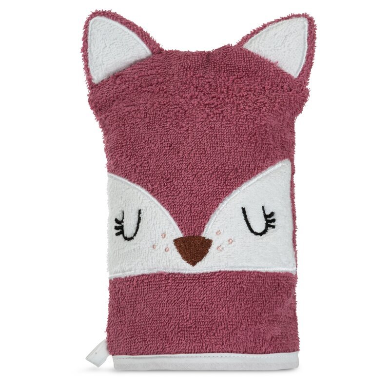 Ręcznik myjka dziecięcy 15x21 Baby 70 różowy lisek 350g/m2