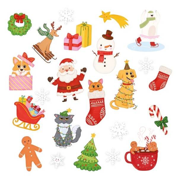 Tatuaże zmywalne Boże Narodzenie 20 szt