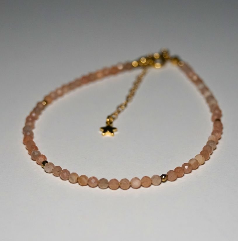 Bransoletka na nogę Kamień Słoneczny 3mm - Crystals Break