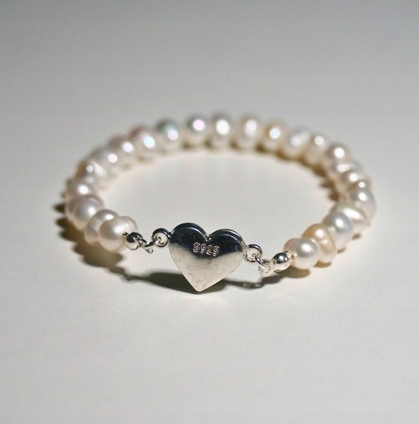 Bransoletka Perły Naturalne „Serce” 6mm - Crystals Break