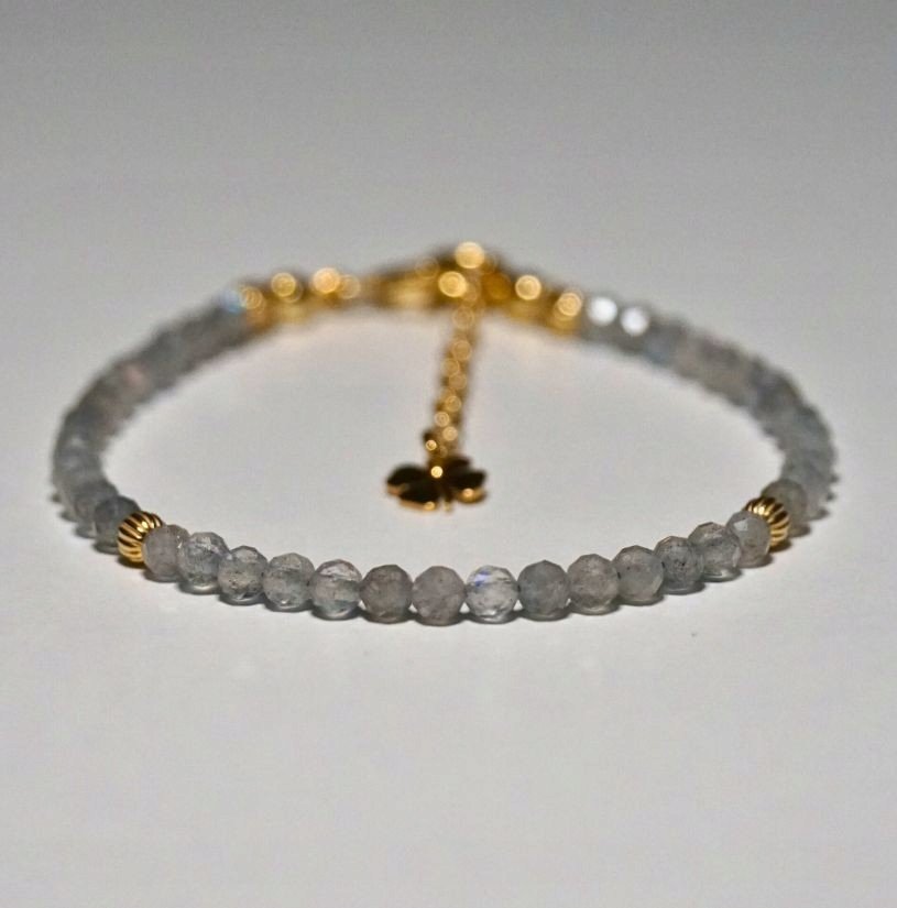 Bransoletka Szczęścia Labradoryt 3mm - Crystals Break 2 Rozmiary