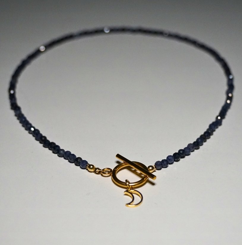 Naszyjnik Toggle Szafir 3mm - Crystals Break
