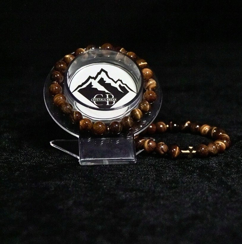 Bransoletka Tygrysie Oko 8mm - Crystals Break M��ski Talizman Prezent