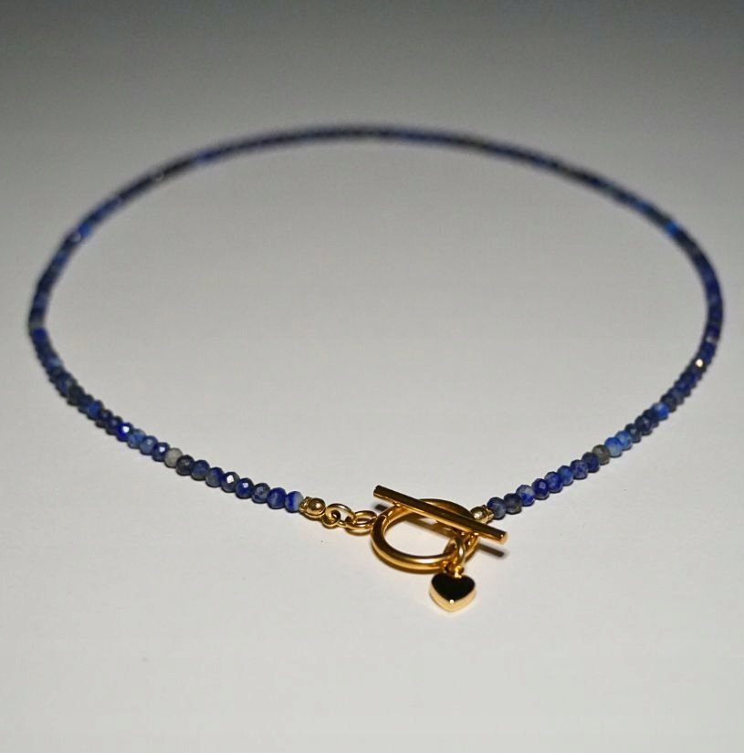 Naszyjnik Toggle Lapis Lazuli 3mm - Crystals Break