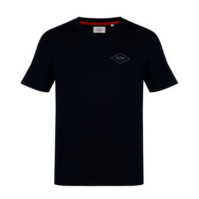 V dekolt czarna koszulka męska Lee Cooper Essentials, Rozmiar L