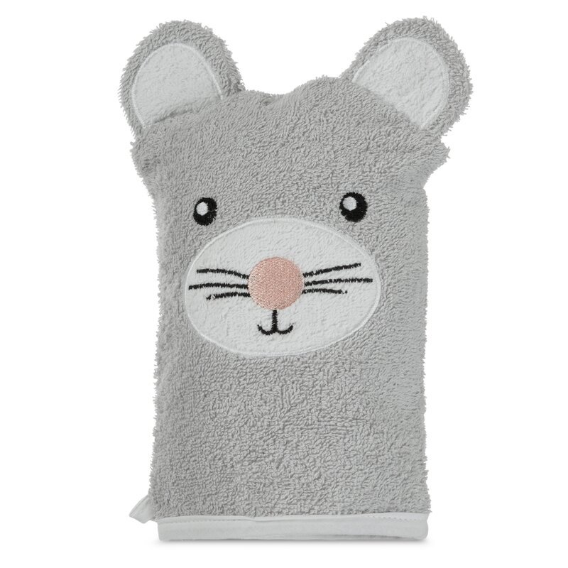 Ręcznik myjka dziecięcy 15x21 Baby 71 srebrny myszka 350g/m2