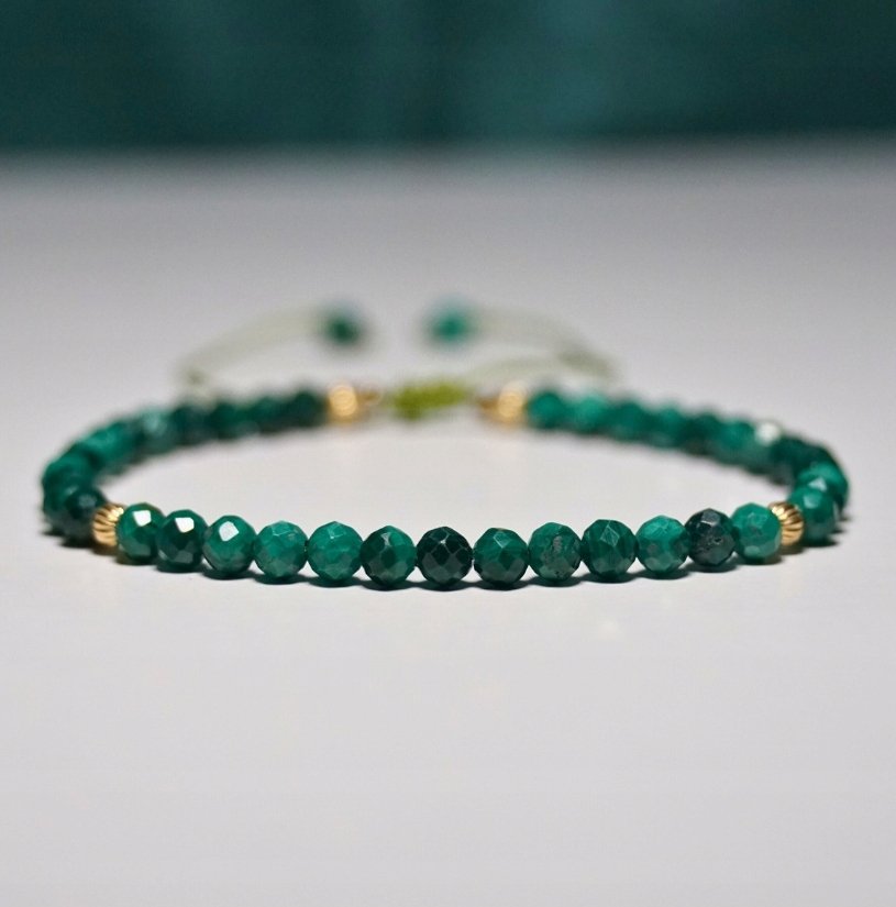 Bransoletka Malachit 3mm - Crystals Break Talizman Prezent