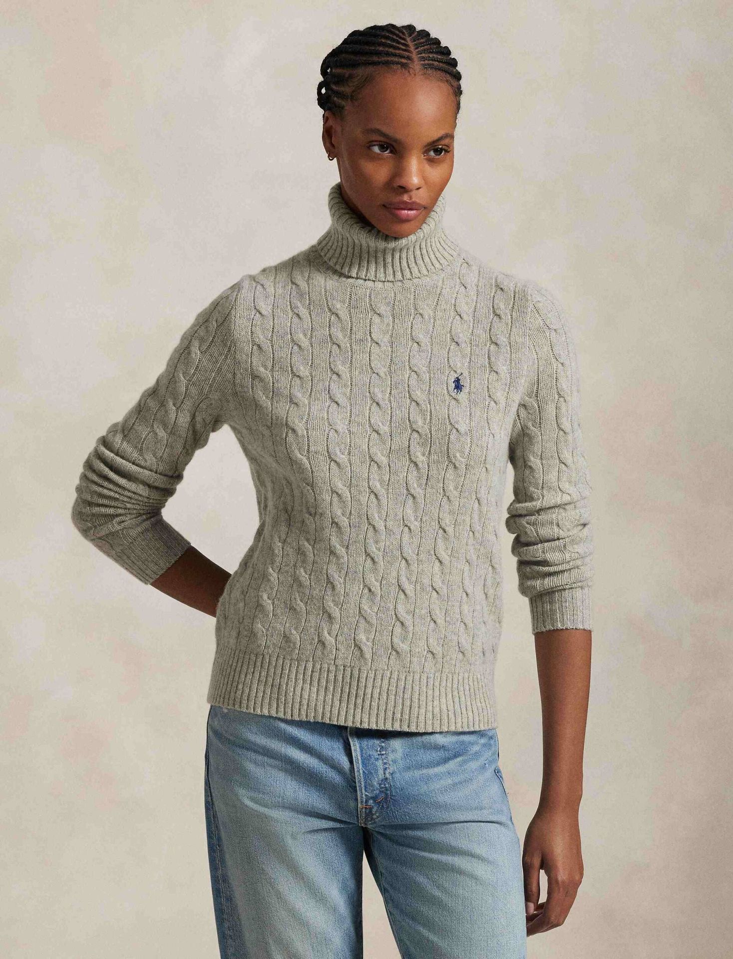 POLO RALPH LAUREN Wełniany golf Regular Fit z dodatkiem kaszmiru