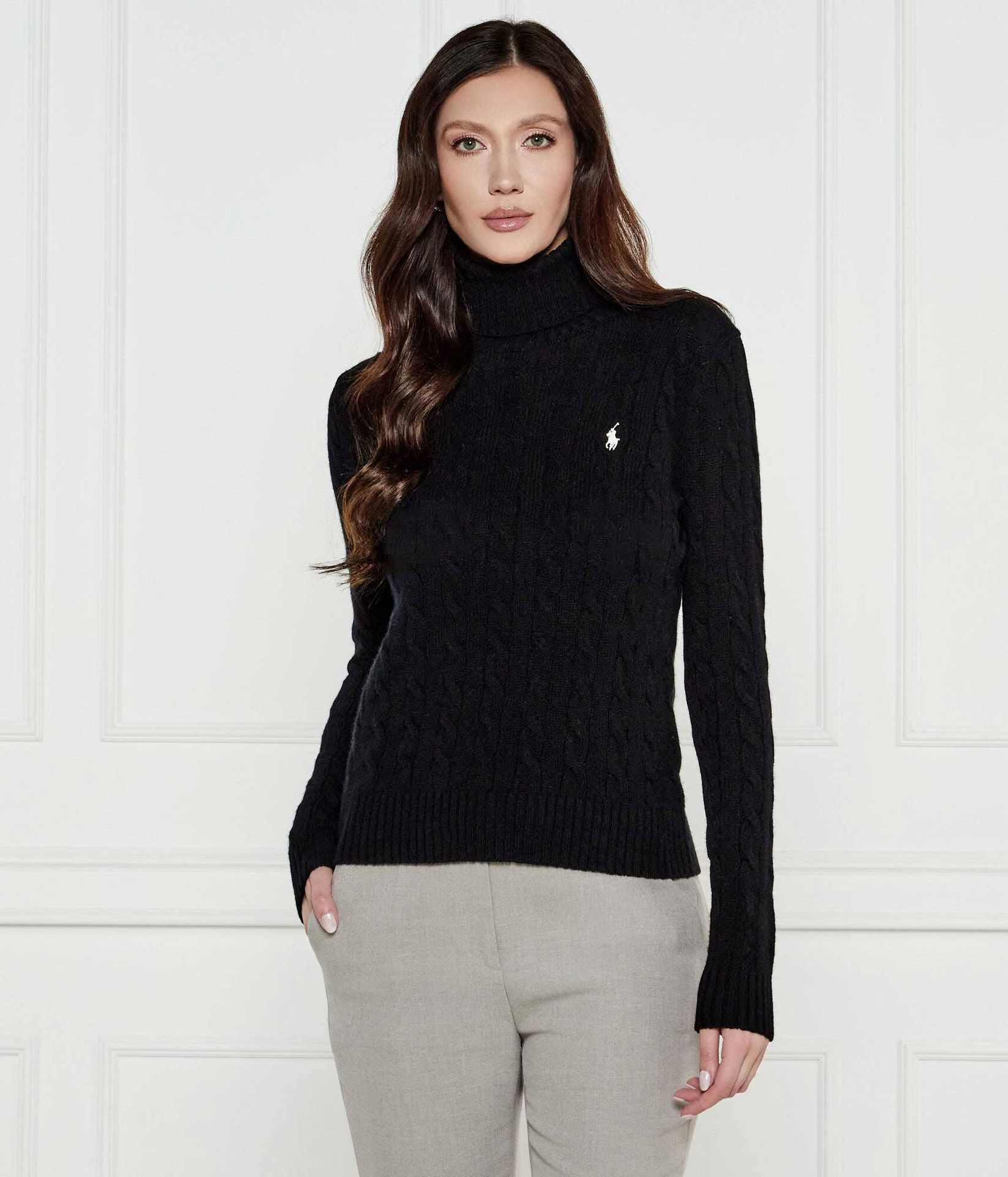 POLO RALPH LAUREN Wełniany golf Regular Fit z dodatkiem kaszmiru