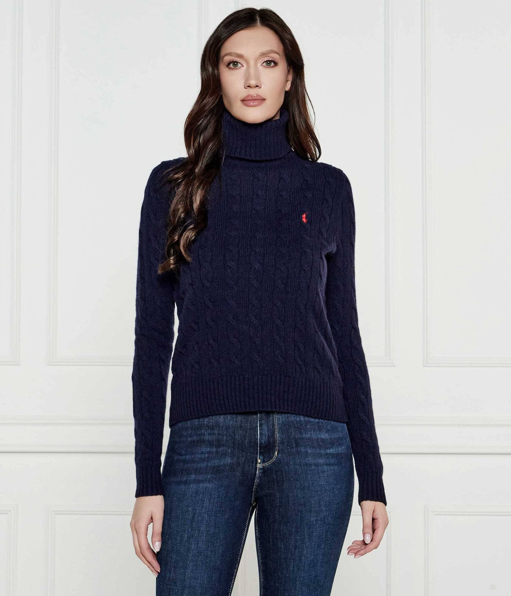 POLO RALPH LAUREN Wełniany golf Regular Fit z dodatkiem kaszmiru