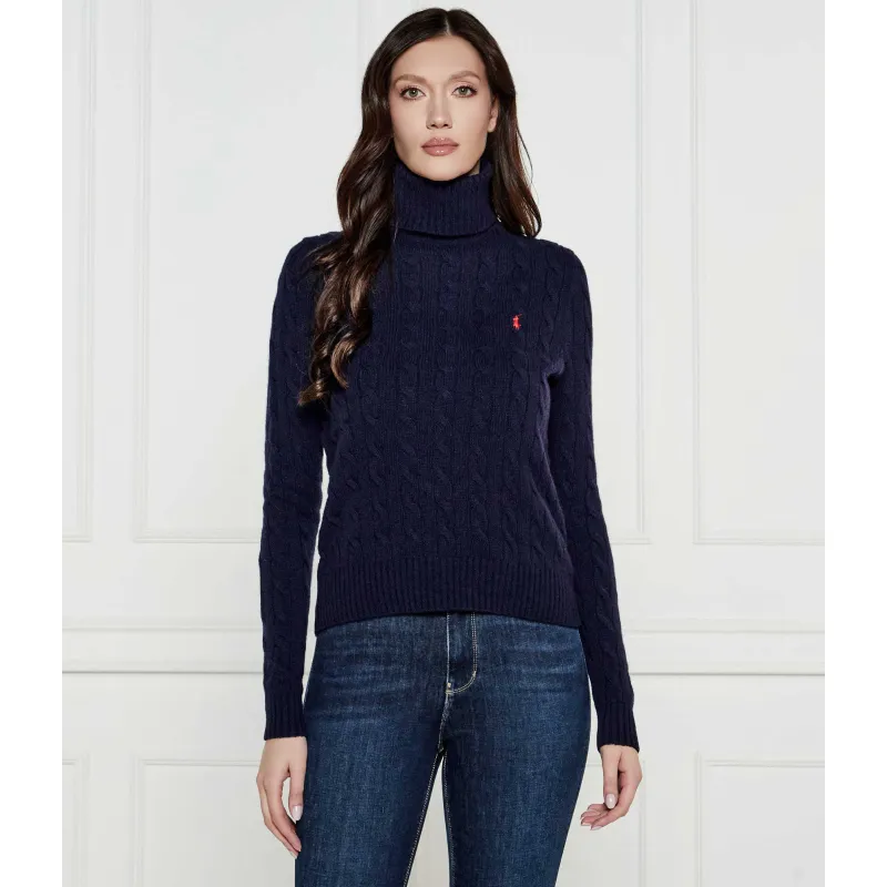 POLO RALPH LAUREN Wełniany golf Regular Fit z dodatkiem kaszmiru