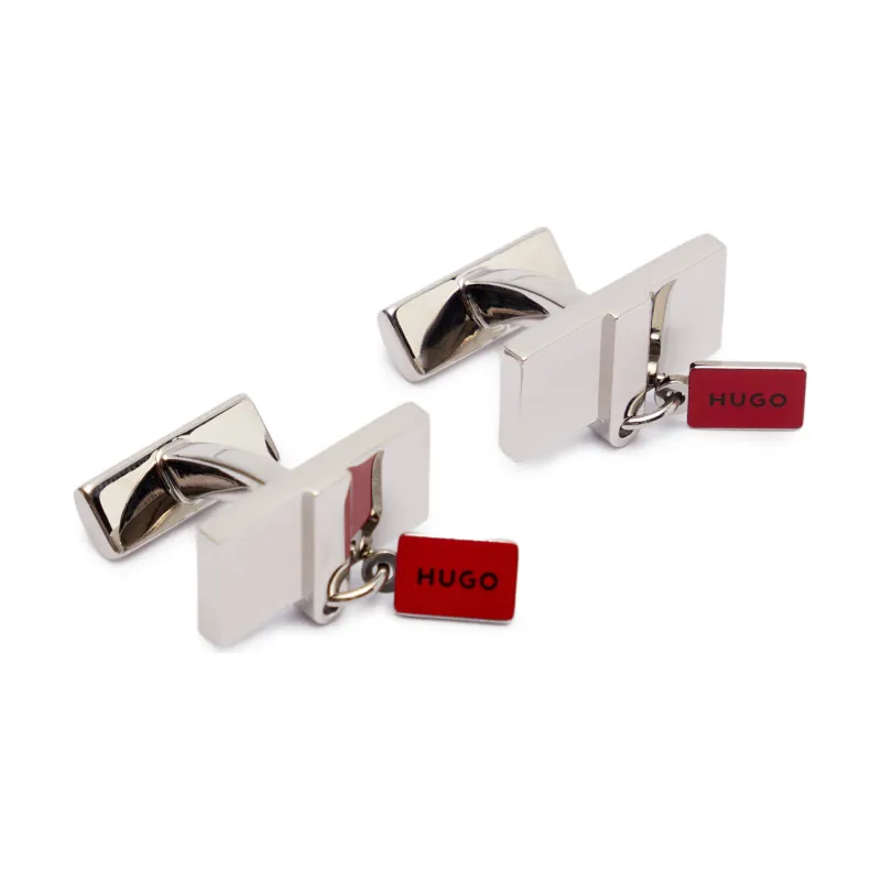 HUGO Spinki do mankietów E-HUGOTAG-CUF