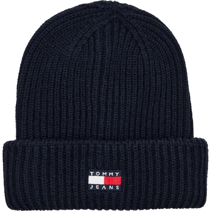 Tommy Jeans Czapka HERITAGE z dodatkiem wełny