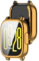 Bizon Etui z osłoną ekranu Case Watch Felipe do Xiaomi Redmi Watch 5 Active, złote